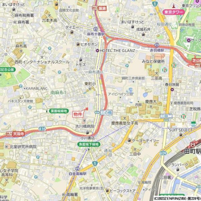 【地図】 | ＫＤＸレジデンス南麻布