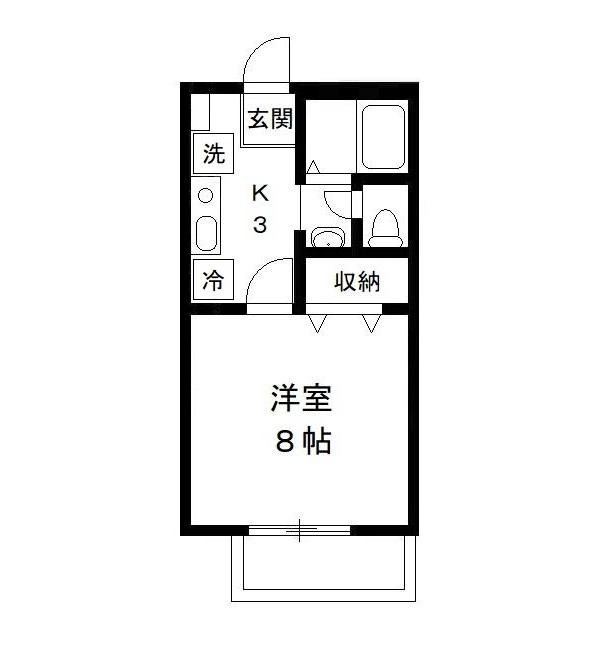 ｓａｌｕｔｅ　ｔｓｕｇａ　サルーテツガの間取り