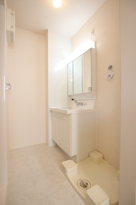 シャワー付き独立洗面台♪