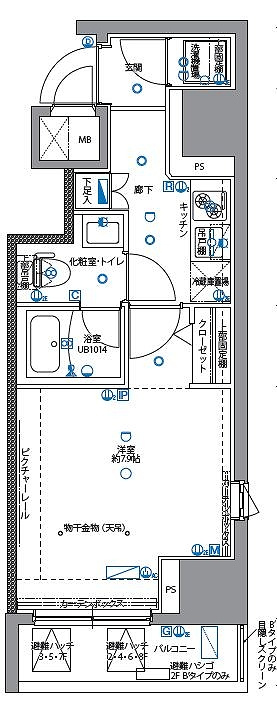 パティーナ月島の間取り
