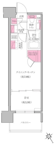 新品家具付きマンション佐賀6(KaGood東京)の間取り|※間取りと異なる場合は現状を優先します。