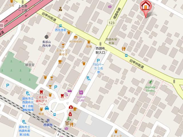 テンダーハイムの地図