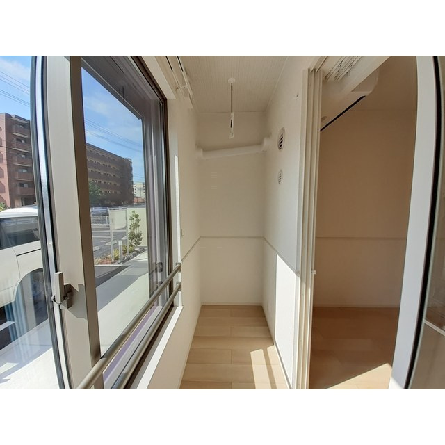 エスポワール宇佐南3のバルコニー