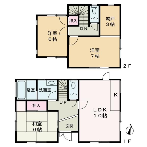 和歌山市桑山　中古戸建の間取り