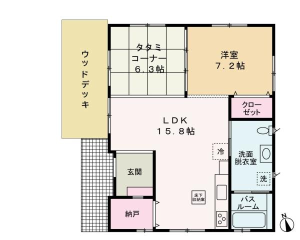 つつじが丘3丁目　中古戸建の間取り