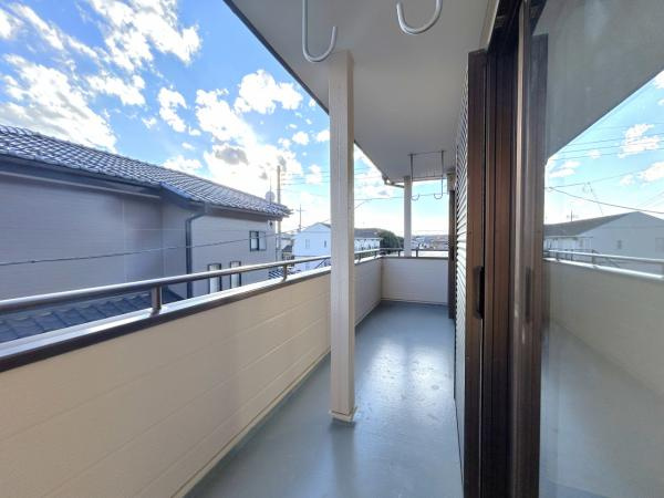 宇都宮市竹林町　４ＬＤＫ　中古住宅のバルコニー