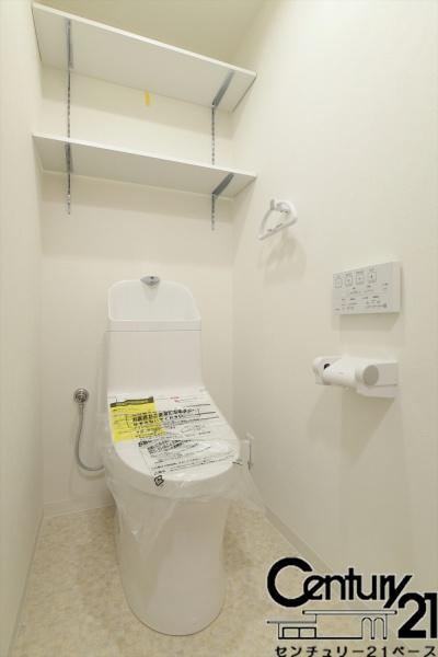 カルム南八木のトイレ|■現地撮影写真■白を基調とした清潔感あるキレイなお手洗い！