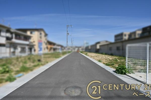 橿原市忌部町　３号地　建築条件なし土地の前面道路含む現地写真|■現地撮影写真■落ち着いた雰囲気の住宅地内です！