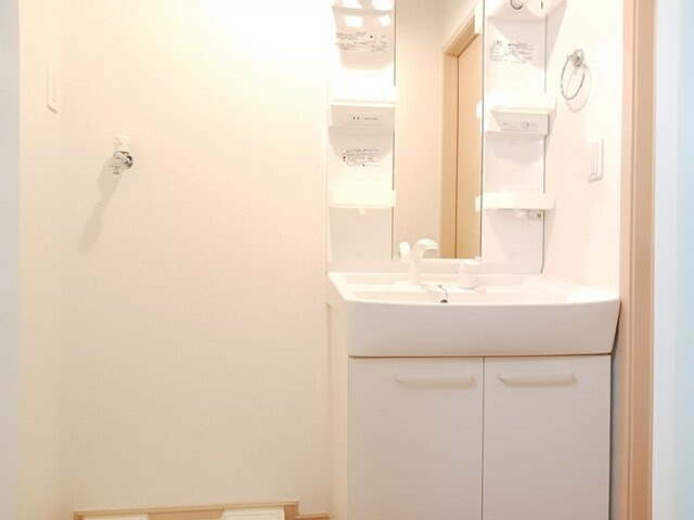 メゾンド・ソレイムの洗面所|使いやすい洗面所です