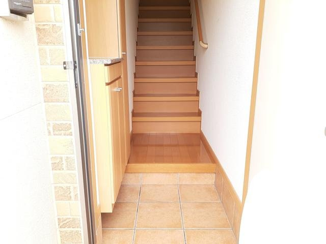 カトル・セゾン　Ｂの玄関|玄関です