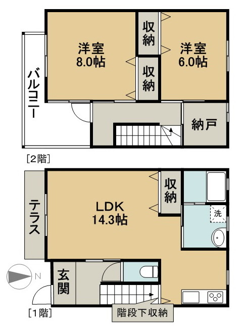 メゾンド・墨 壱号館の間取り