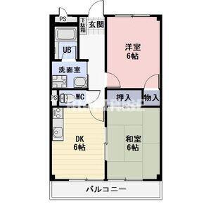 西里ハイツＢの間取り
