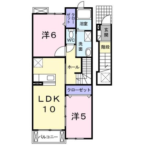 フォンテーヌ小倉Ｃの間取り