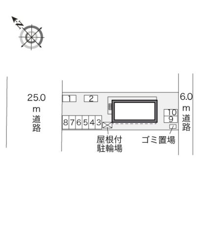 レオパレスコアハイツの区画図