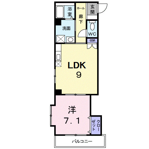 リバ－サイド梶原の間取り