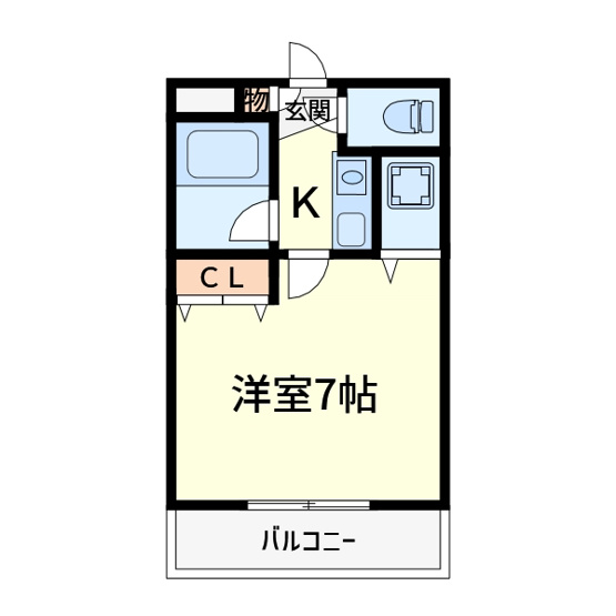 【間取り】 | シャトーボヌゥール郡家本町