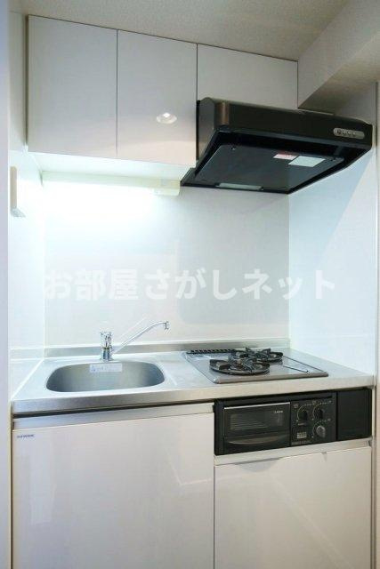 DOLCE秋葉原NORTH五番館【おとり物件なし】#学生・社会人にオススメ！初期費用分割払いOK！のキッチン|システムキッチン（2口ガスコンロ・グリル付）