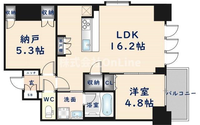 【間取り】 | スプランディッド上本町WEST
