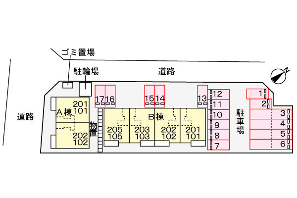 パンテオン　Ｂの区画図