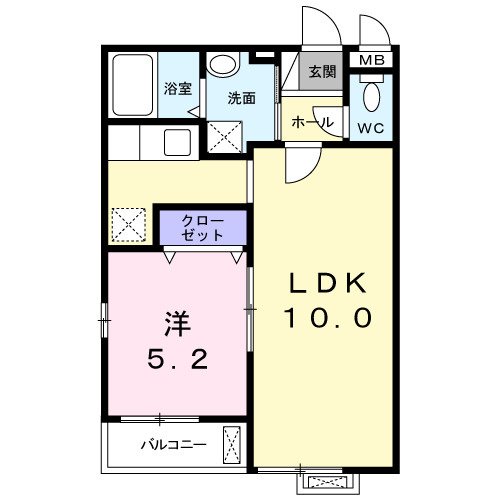 フルーリールの間取り