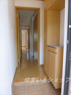 広島市安佐北区可部東１丁目のアパートの玄関