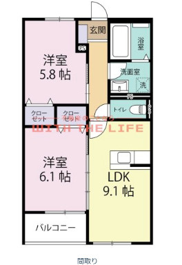 Leaf津福駅南【キャッシュバック対象物件】の間取り|※同建建築会社施工物件の写真　※現状優先