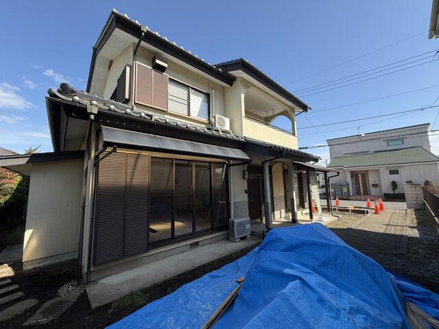 宇都宮市鶴田２丁目　3ＳＬＤＫ　中古住宅の前面道路含む現地写真