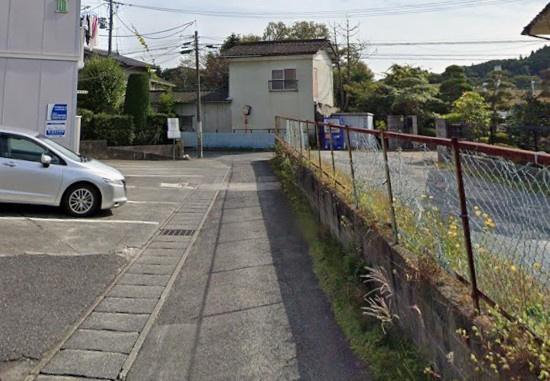 【新築戸建】　いわき市平上荒川第4　長期優良住宅の前面道路含む現地写真|南側4ｍ公道