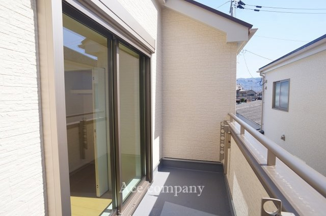 【バルコニー】 | 八尾市長池町2丁目　【C号棟/全5棟】 | 南向きのバルコニーです☆