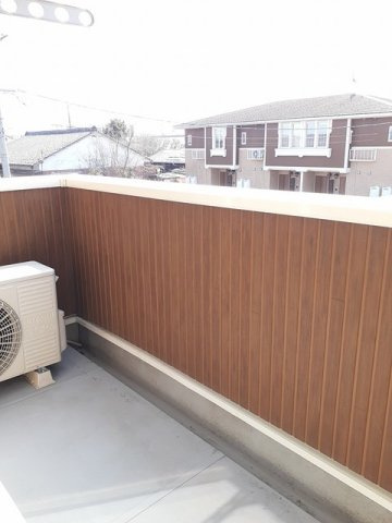 ノースパークＡのバルコニー|開放的で明るい空間を演出してくれるバルコニーです