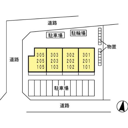 ラピュタ　　刈谷市近郊の賃貸ならクラスホーム刈谷店の区画図