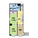 【間取り】 | 和室・洋室各6帖、DK7帖