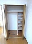 合志市須屋のアパートの収納|十分な収納スペースがあります