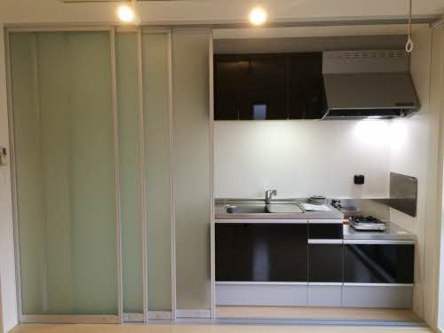 熊本市南区近見６丁目のアパートのキッチン