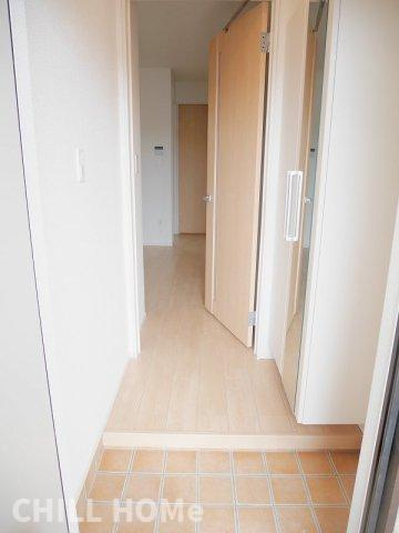 プロムナードＣの玄関|当社、チルホームのHPもご覧ください(^^)/物件情報多数♪