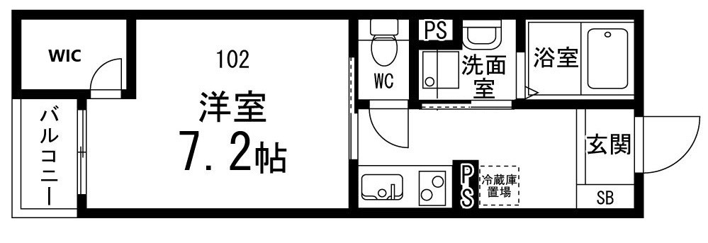 ペアレシア泉ヶ丘Ⅸの間取り