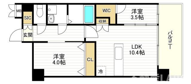 スプランディッドあびこ駅前の間取り
