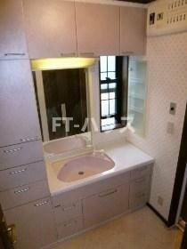 七林町戸建の洗面所