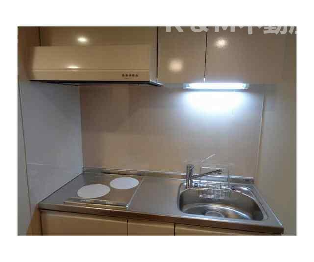 グランデ　マルバローザ　弐番館のキッチン|コンパクトなキッチンで掃除もラクラク