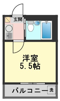 レオパレス東金町第6の間取り