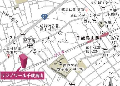 【地図】 | リジノワール千歳烏山