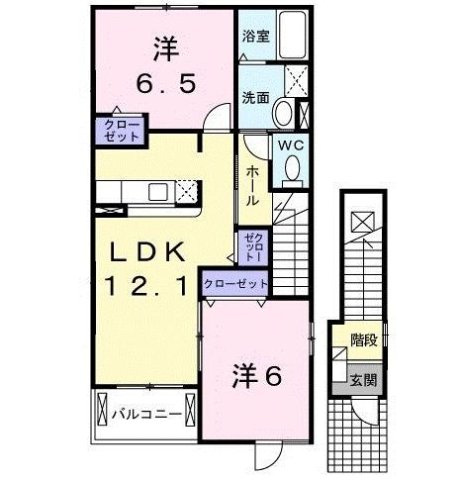 ブランシュールＢの間取り