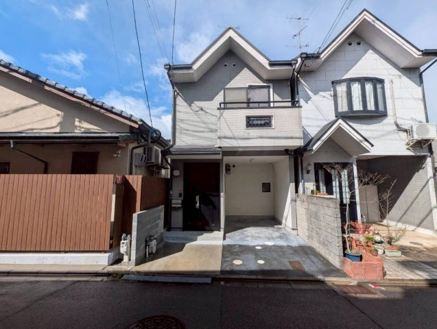 平野鳥居前町の前面道路含む現地写真