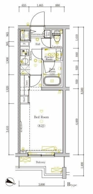 ＤＩＰＳ赤羽北ＥＡＳＴの間取り