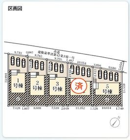 【新築戸建】　いわき市内郷御厩町4丁目第1　長期優良住宅の区画図|区画図です。
