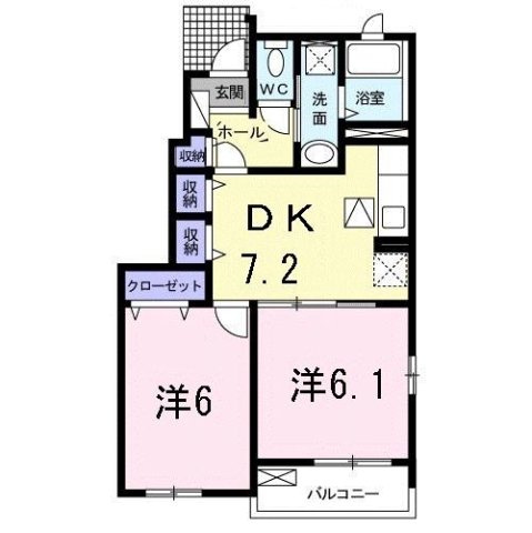 ブリーゼＡの間取り
