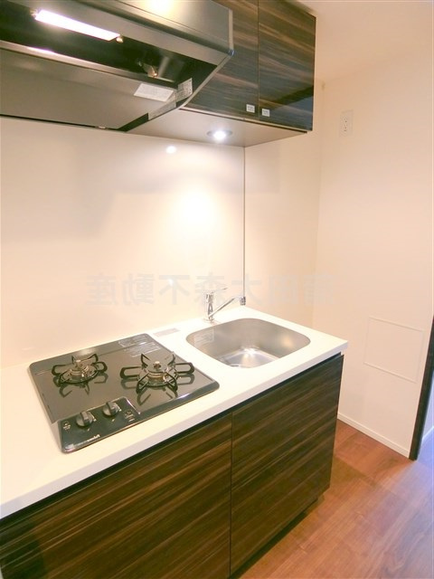 レアライズ羽田のキッチン|2口ガスシステムキッチン