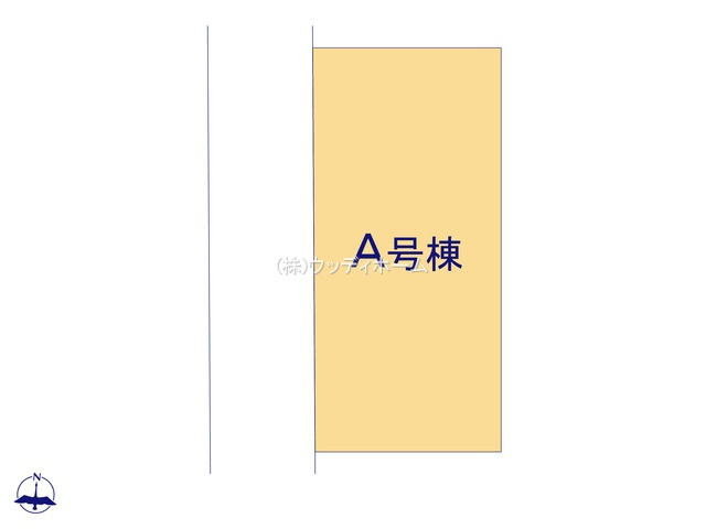越谷市袋山　新築一戸建ての区画図