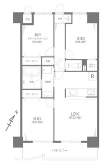 【間取り】 | 兼六ハイム東久留米 | 兼六ハイム東久留米