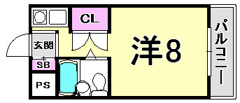ルーブル西灘の間取り